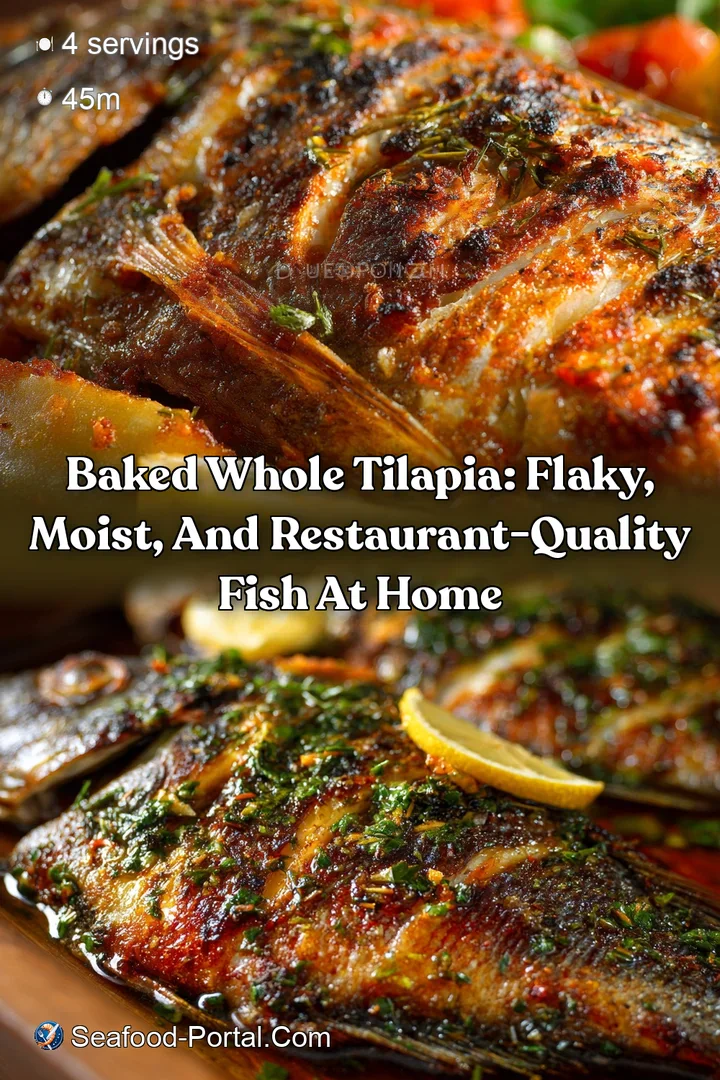Baked Whole Tilapia: Flaky Moist and Restaurant-Quality Fish at Home