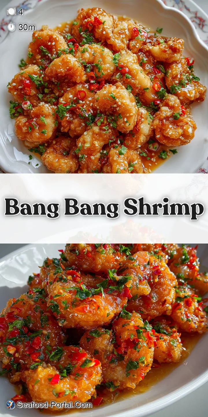 Close-up of plump, juicy shrimp coated in creamy, spicy sauce. Crispy texture is visible, beckoning a taste.