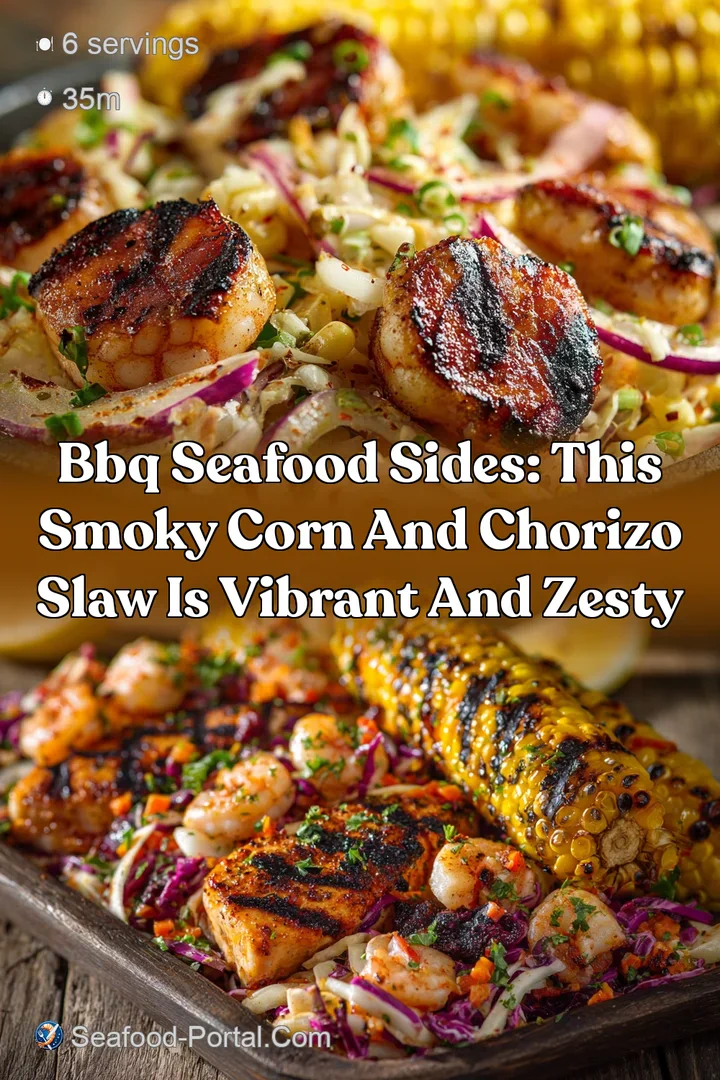 BBQ Seafood Sides: This Smoky Corn and Chorizo Slaw is Vibrant and Zesty
