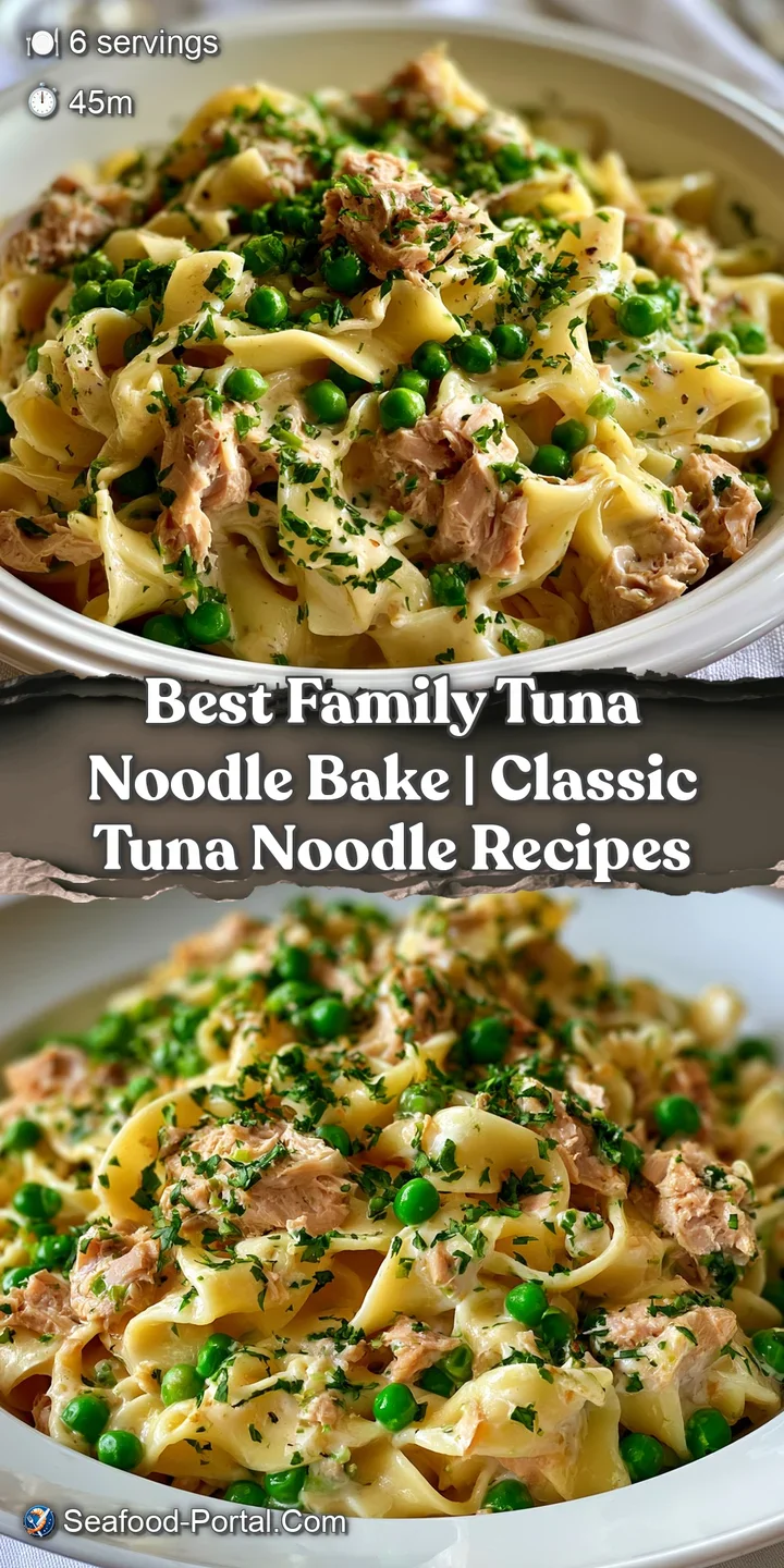 Close-up of melted mozzarella cheese stretching over tender noodles and flaky tuna in a rich, creamy sauce.
