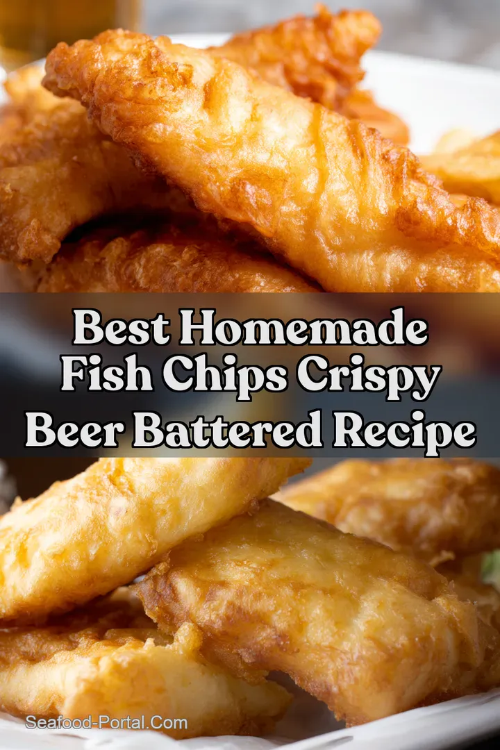 Best Homemade Fish Chips Crispy Beer Battered Recipe : PIN FOR LATER Best Homemade Fish Chips Crispy Beer Battered Recipe