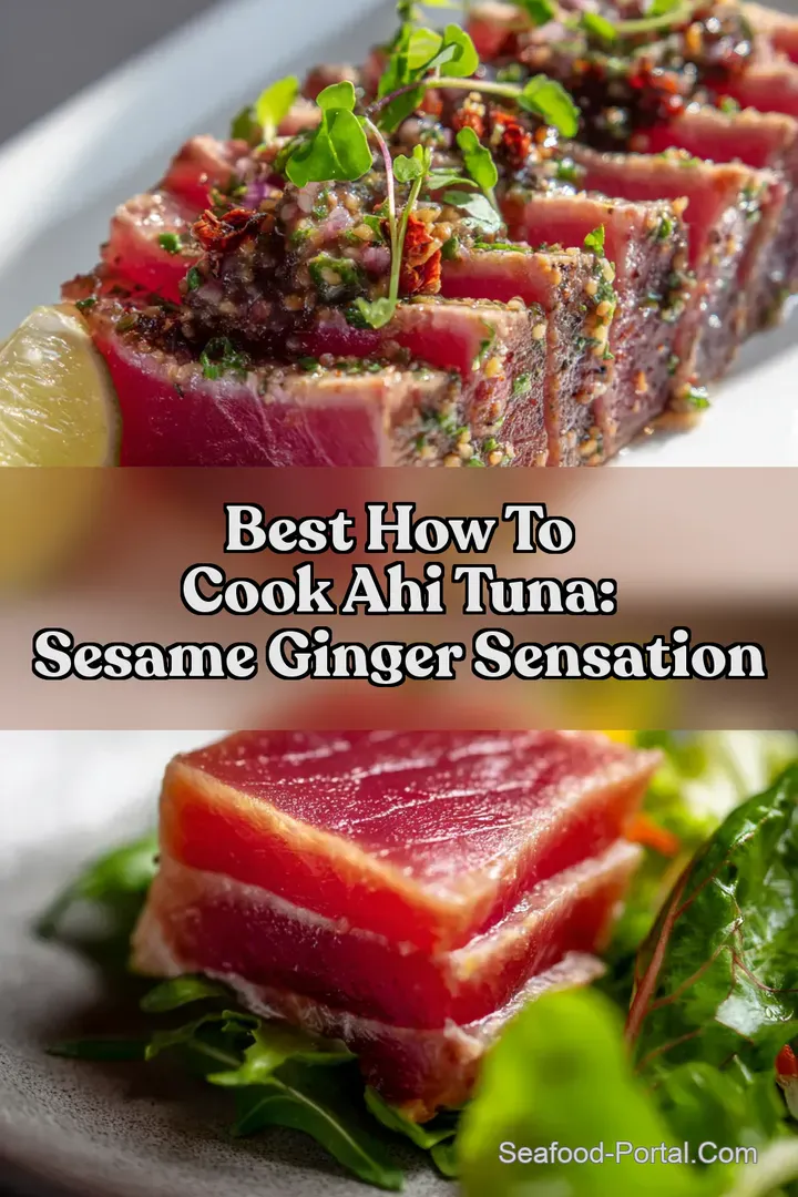Best How to Cook Ahi Tuna: Sesame Ginger Sensation : PIN FOR LATER Best How to Cook Ahi Tuna: Sesame Ginger Sensation
