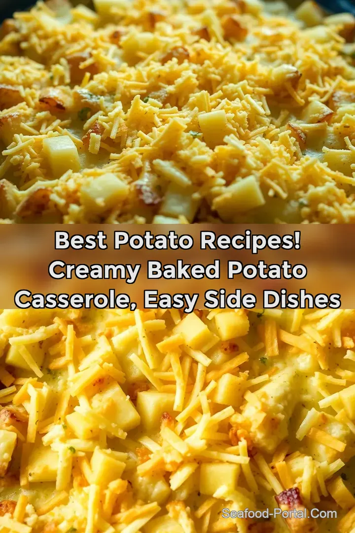 Best Potato Recipes! Creamy Baked Potato Casserole Easy Side Dishes