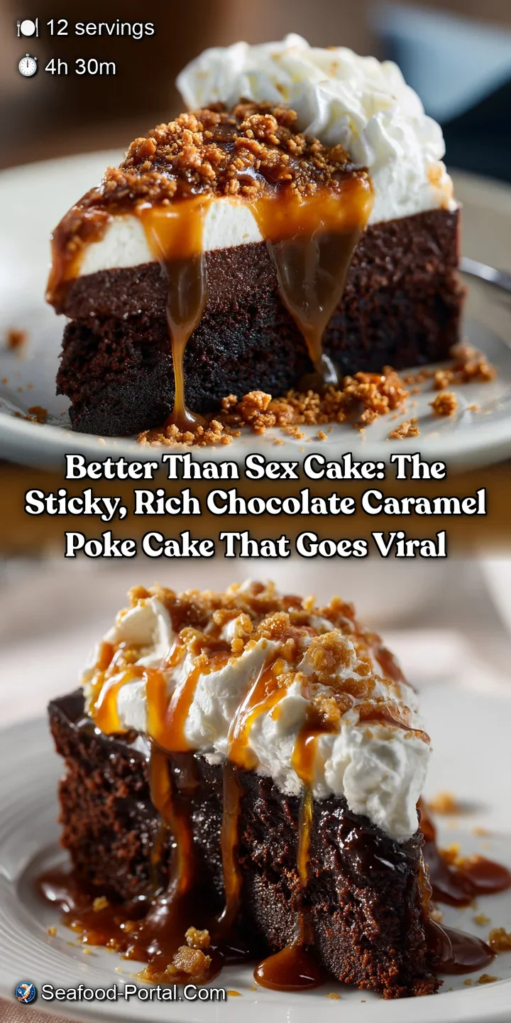 Better Than Sex Cake: The Sticky Rich Chocolate Caramel Poke Cake That Goes Viral