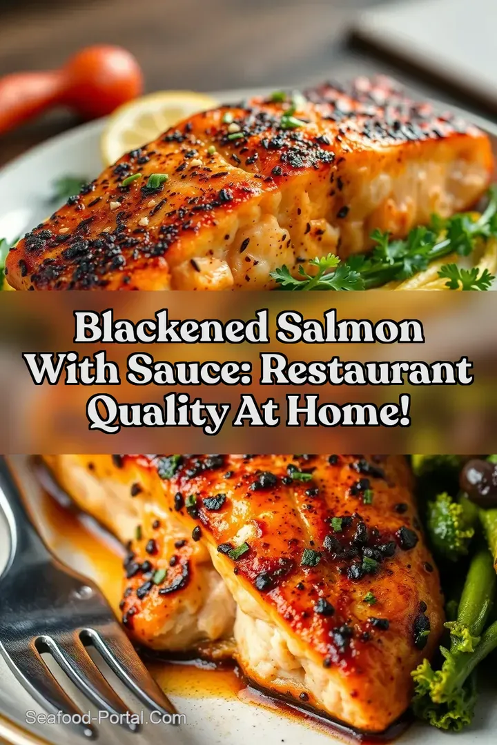 Blackened Salmon With Sauce: Restaurant Quality at Home!