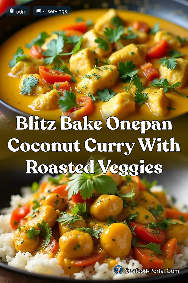 Blitz Bake OnePan Coconut Curry with Roasted Veggies