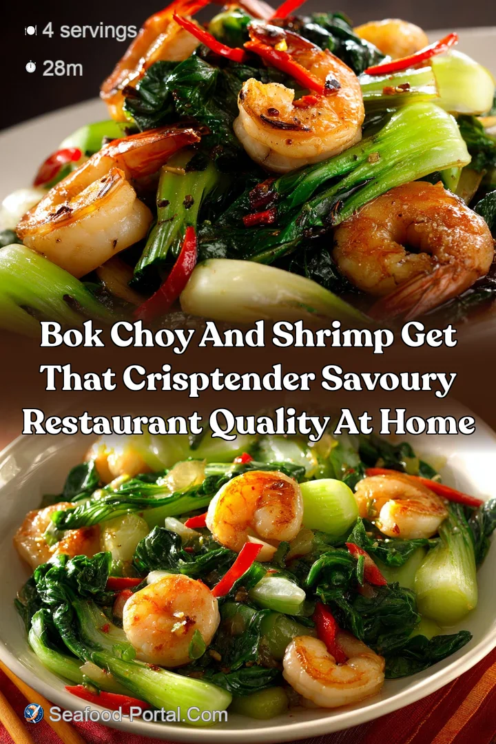 Bok Choy and Shrimp Get That CrispTender Savoury Restaurant Quality at Home