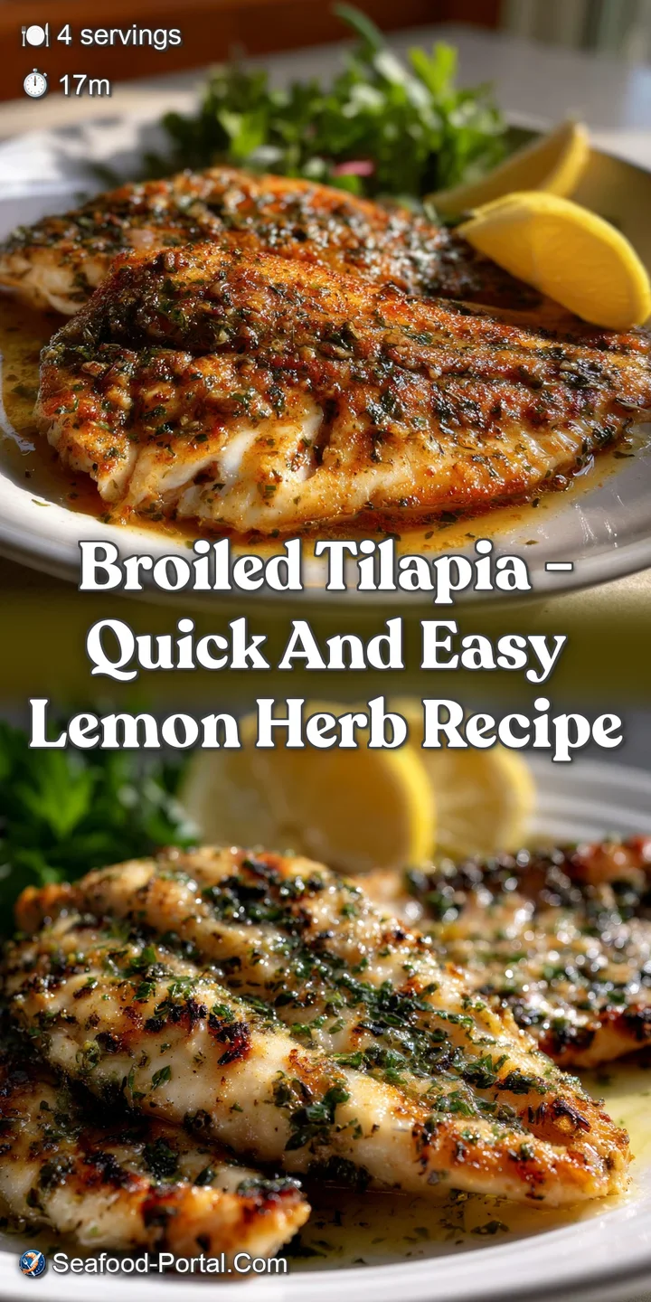 Broiled Tilapia - Quick and Easy Lemon Herb Recipe