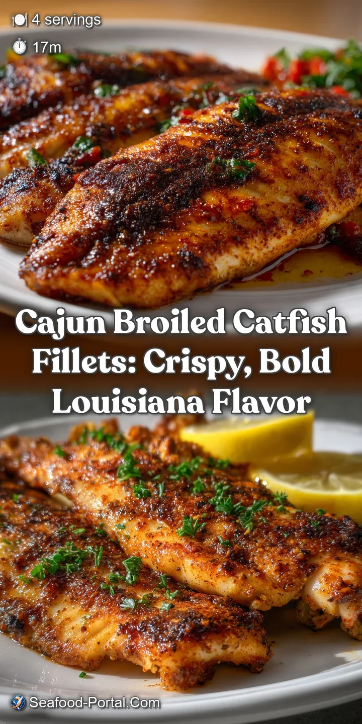 Cajun Broiled Catfish Fillets: Crispy Bold Louisiana Flavor