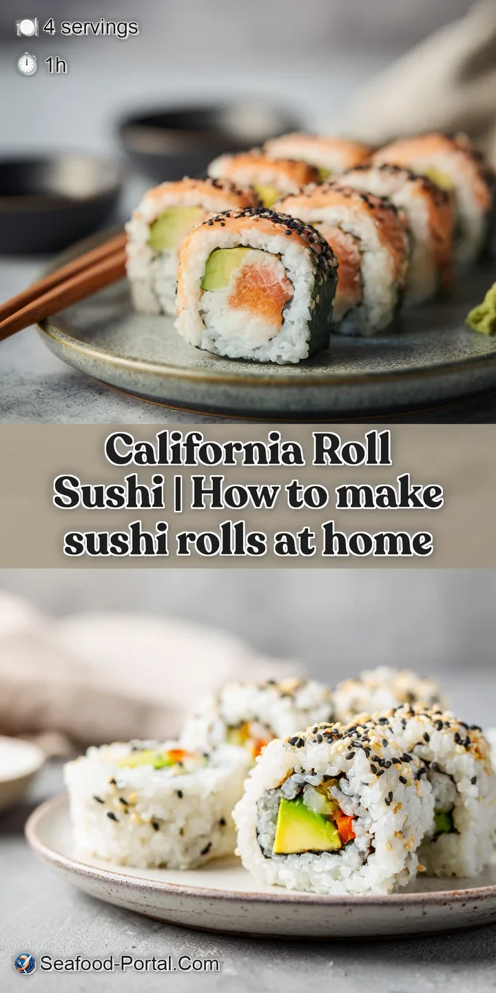 Close-up of creamy avocado slices layered with sticky sushi rice and a sprinkle of black sesame seeds.