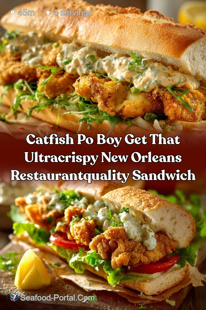 Catfish Po Boy Get That UltraCrispy New Orleans RestaurantQuality Sandwich