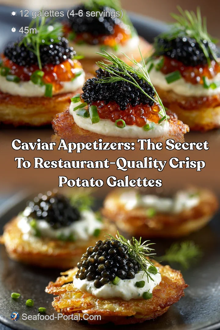 Caviar Appetizers: The Secret to Restaurant-Quality Crisp Potato Galettes
