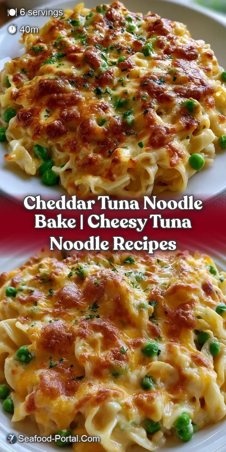 Close-up of gooey, melted cheddar cheese stretching over tender noodles and flaky tuna in a creamy sauce.