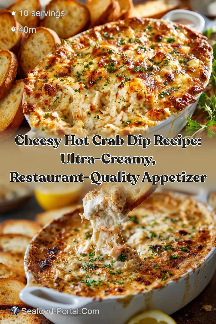 Cheesy Hot Crab Dip Recipe: Ultra-Creamy Restaurant-Quality Appetizer