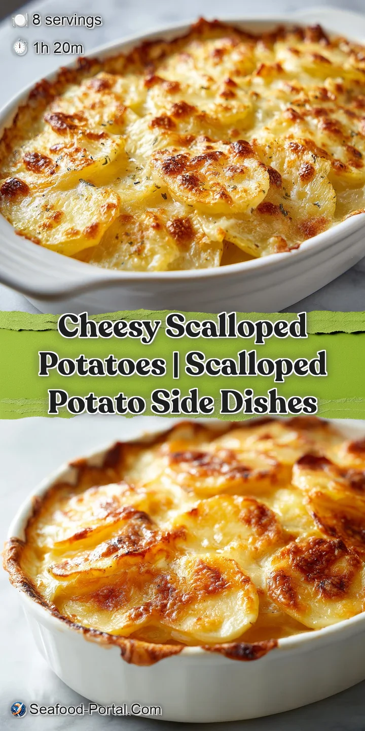 Macro shot of bubbling melted cheese and tender potato layers dripping with a rich, velvety cream sauce.