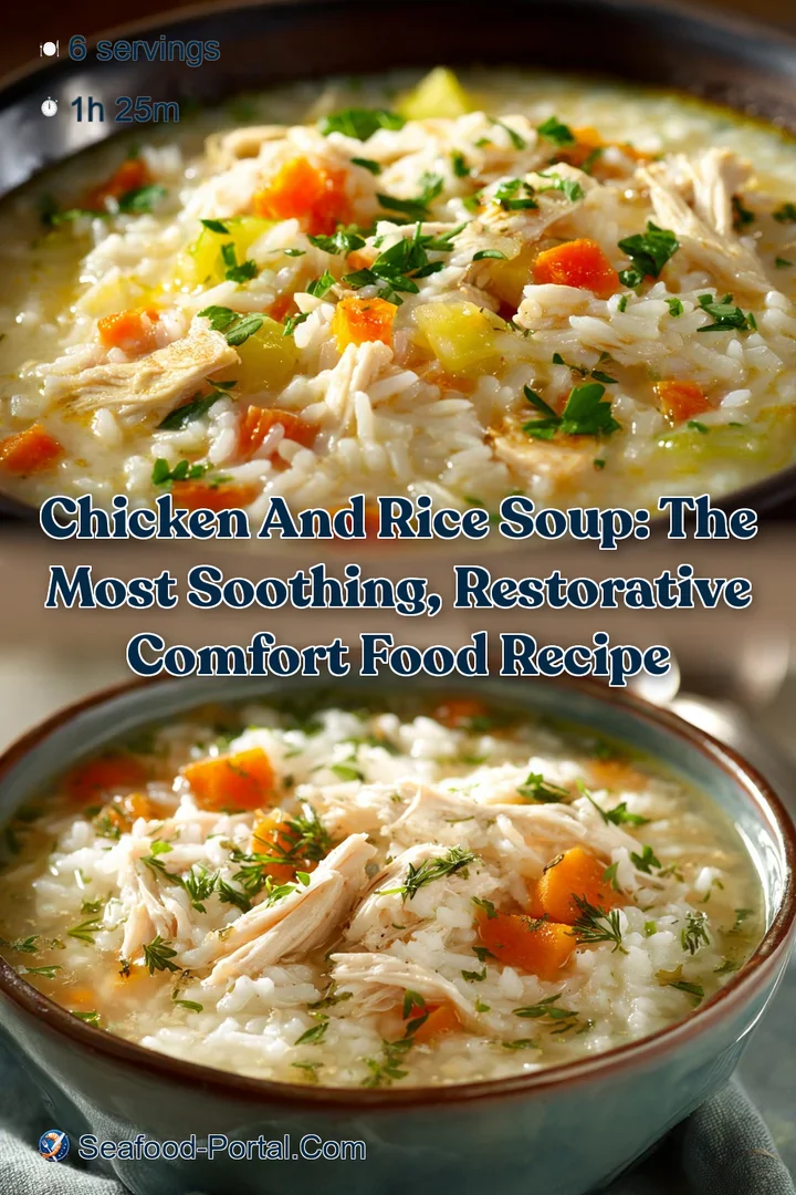 Chicken and Rice Soup: The Most Soothing Restorative Comfort Food Recipe