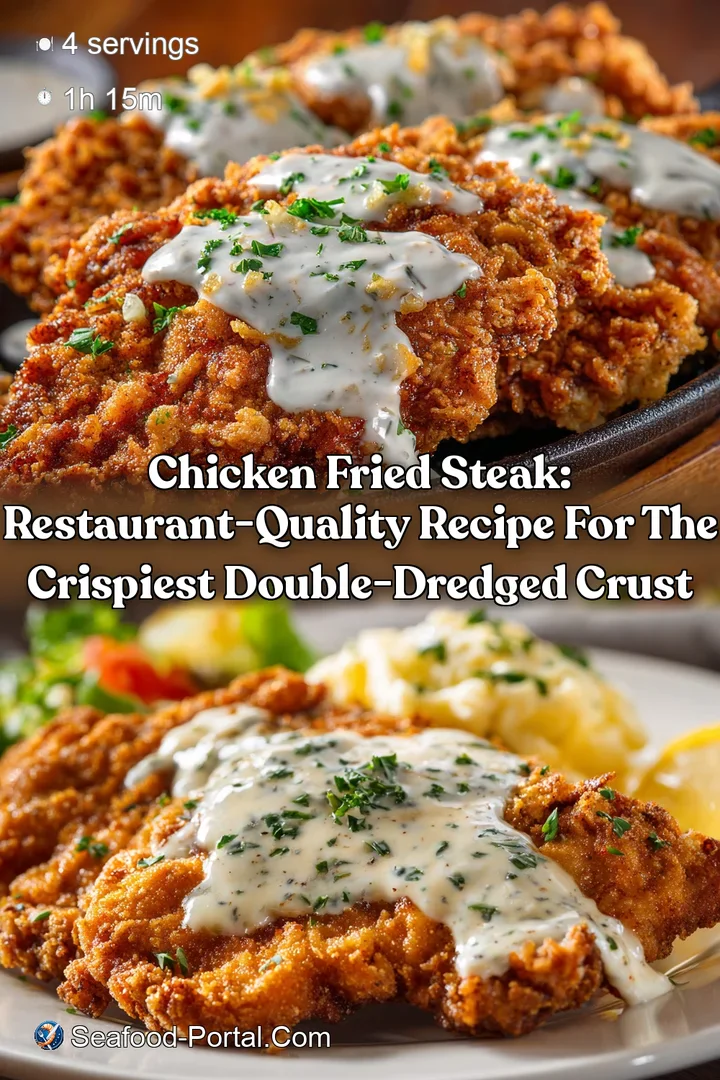 Chicken Fried Steak: Restaurant-Quality Recipe for the Crispiest Double-Dredged Crust
