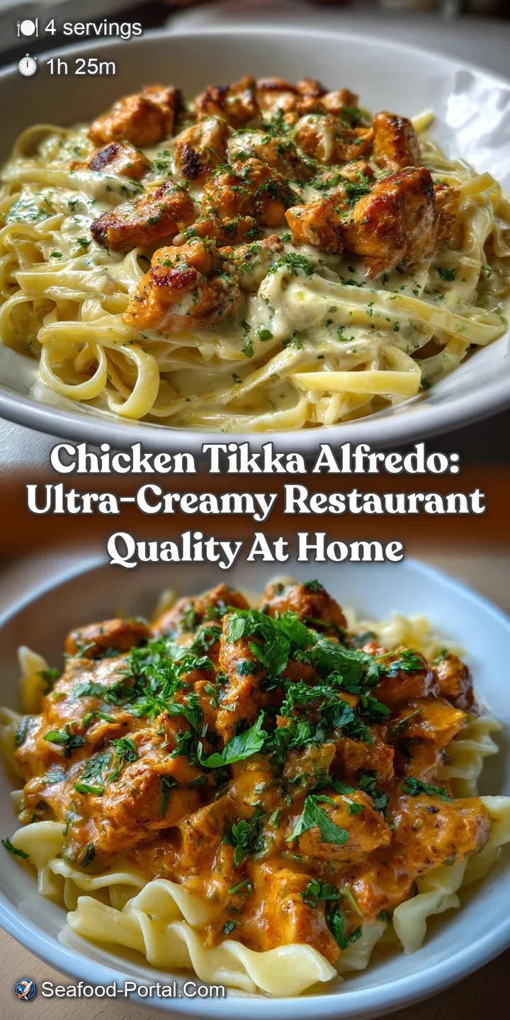 Chicken Tikka Alfredo: Ultra-Creamy Restaurant Quality at Home