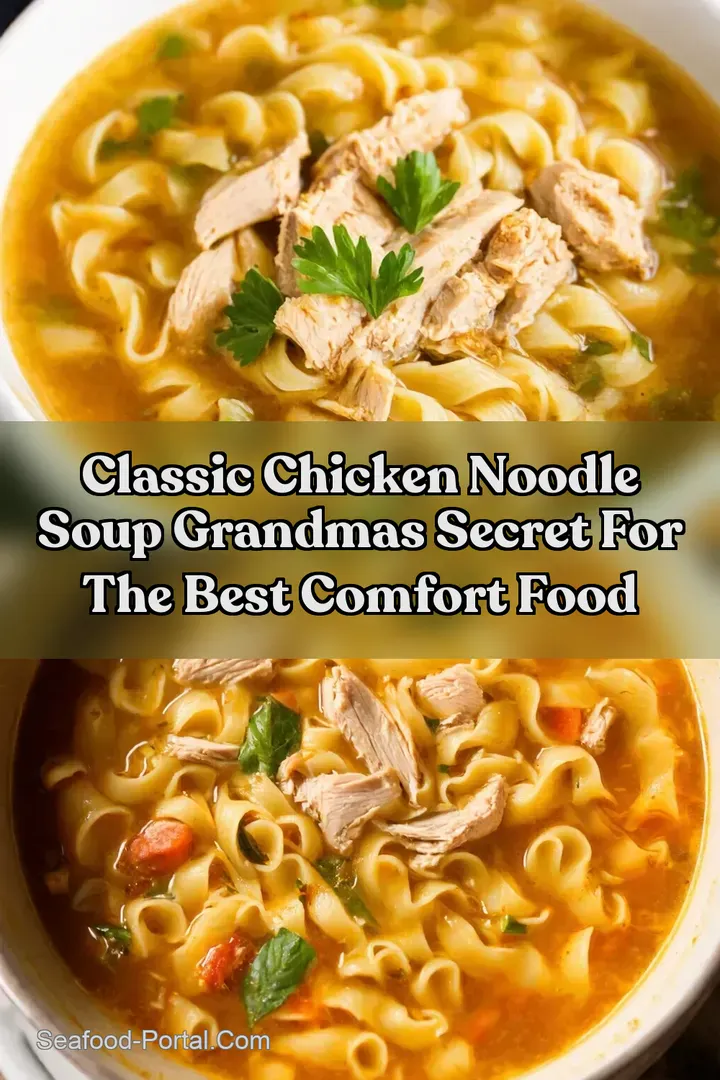 Classic Chicken Noodle Soup Grandmas Secret for the Best Comfort Food