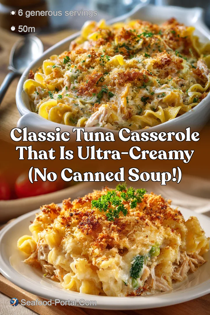 Classic Tuna Casserole that is Ultra-Creamy (No Canned Soup!)
