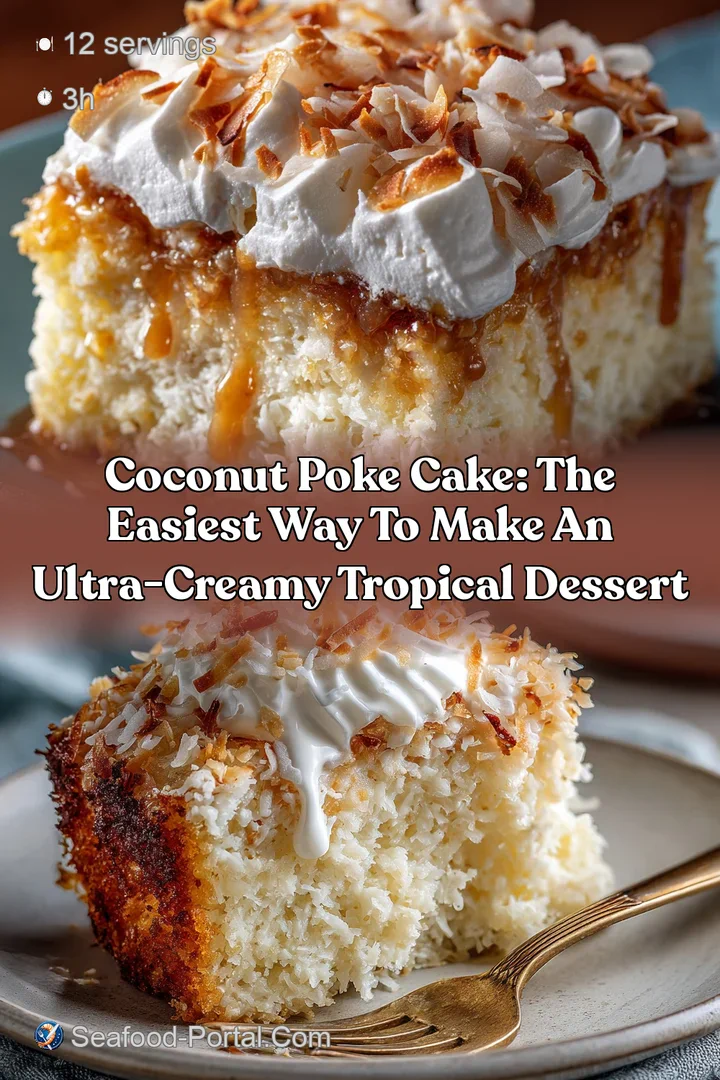 Coconut Poke Cake: The Easiest Way to Make an Ultra-Creamy Tropical Dessert