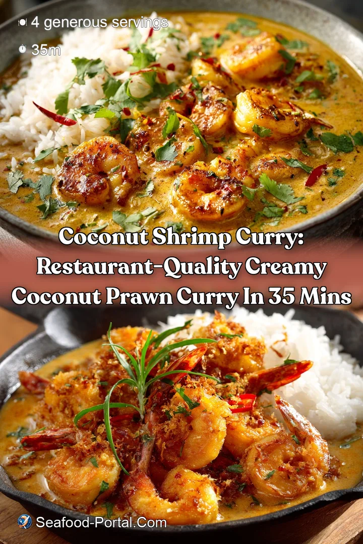 Coconut Shrimp Curry: Restaurant-Quality Creamy Coconut Prawn Curry in 35 Mins