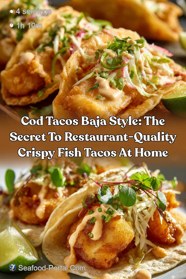 Cod Tacos Baja Style: The Secret to Restaurant-Quality Crispy Fish Tacos at Home
