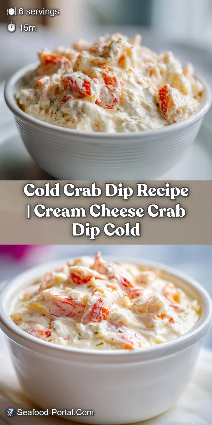 Close-up of a golden cracker scooping a creamy, chunky crab mixture with a glossy finish and flecks of green herb.