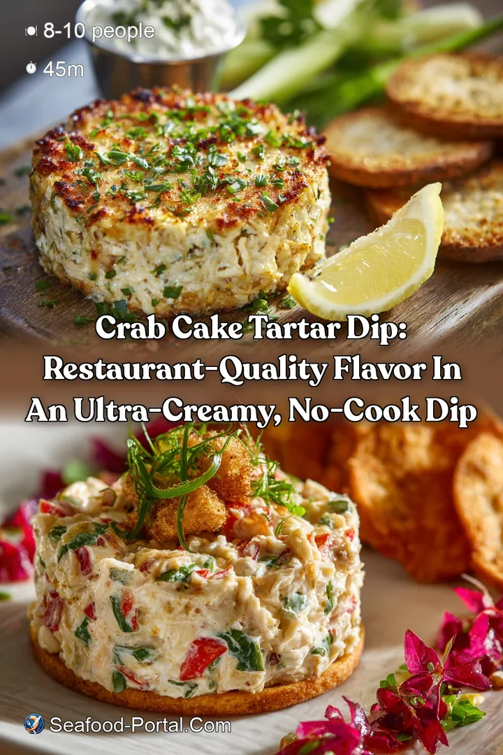 Crab Cake Tartar Dip: Restaurant-Quality Flavor in an Ultra-Creamy No-Cook Dip