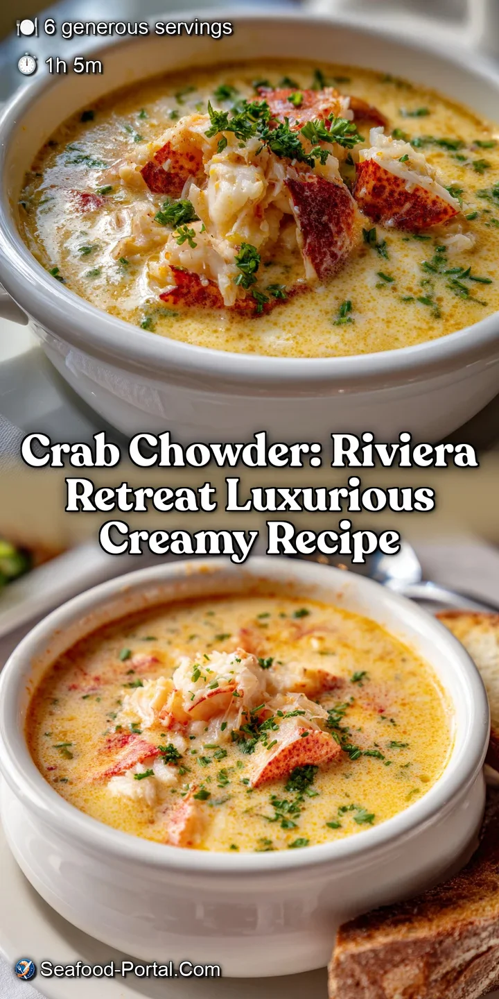 Crab Chowder: Riviera Retreat Luxurious Creamy Recipe