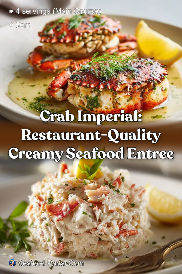 Crab Imperial: Restaurant-Quality Creamy Seafood Entree
