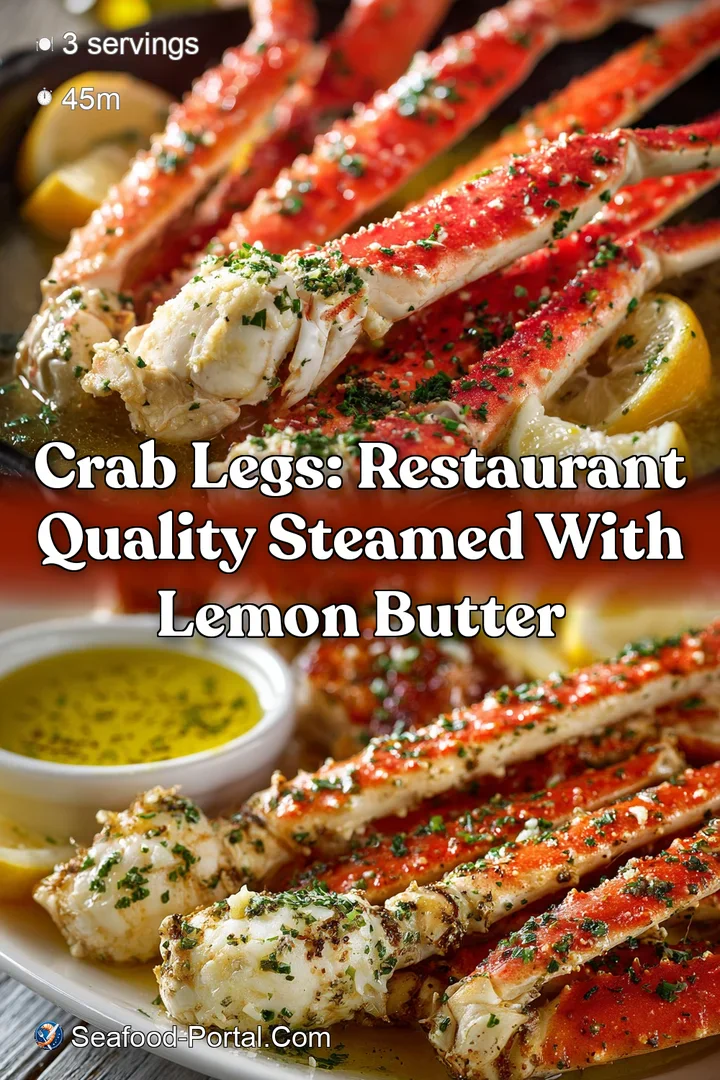 Crab Legs: Restaurant Quality Steamed with Lemon Butter