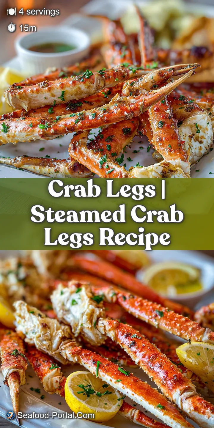 Close-up: Steaming crab leg, bright red shell glistening, highlighting the juicy, tender meat inside, a true seafood delic...