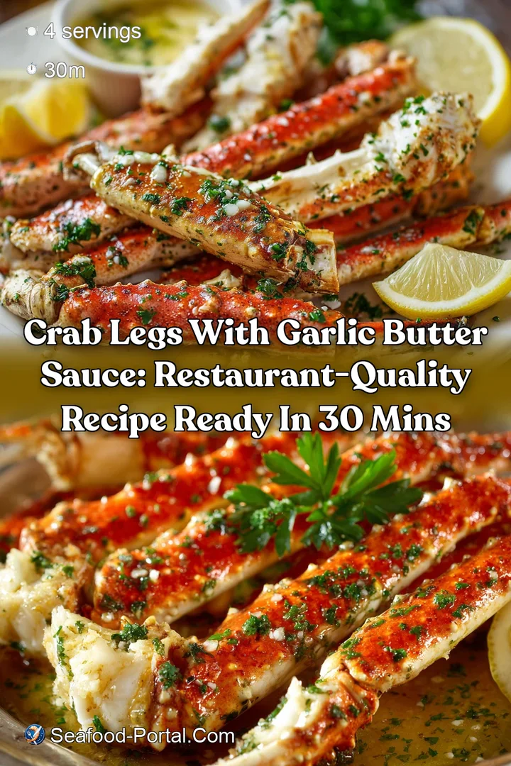 Crab Legs with Garlic Butter Sauce: Restaurant-Quality Recipe Ready in 30 Mins