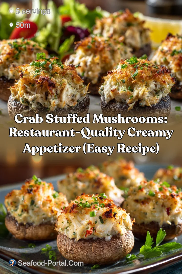 Crab Stuffed Mushrooms: Restaurant-Quality Creamy Appetizer (Easy Recipe)