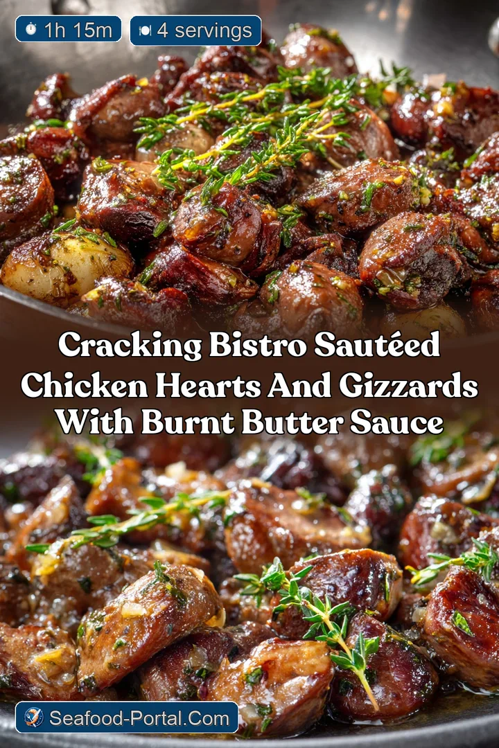 Cracking Bistro Saut&eacute;ed Chicken Hearts and Gizzards with Burnt Butter Sauce