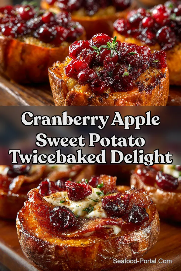 Cranberry Apple Sweet Potato TwiceBaked Delight
