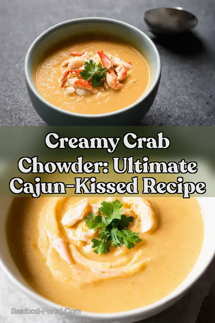 Creamy Crab Chowder: Ultimate Cajun-Kissed Recipe : PIN FOR LATER Creamy Crab Chowder: Ultimate Cajun-Kissed Recipe