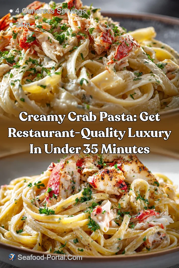 Creamy Crab Pasta: Get Restaurant-Quality Luxury in Under 35 Minutes