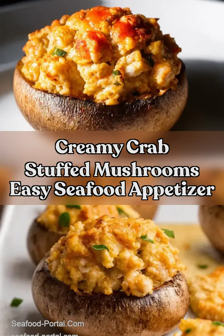 Creamy Crab Stuffed Mushrooms Easy Seafood Appetizer