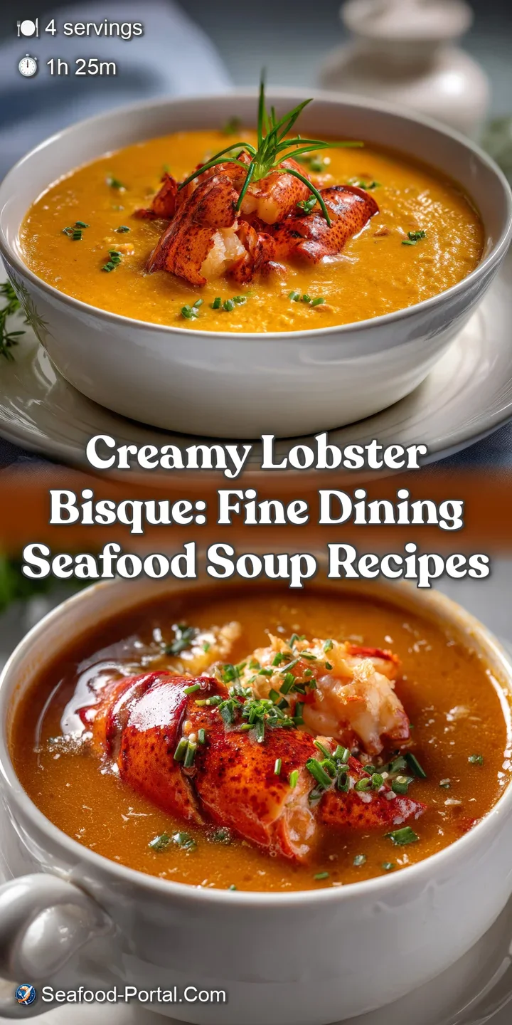 Creamy Lobster Bisque: Fine Dining Seafood Soup Recipes