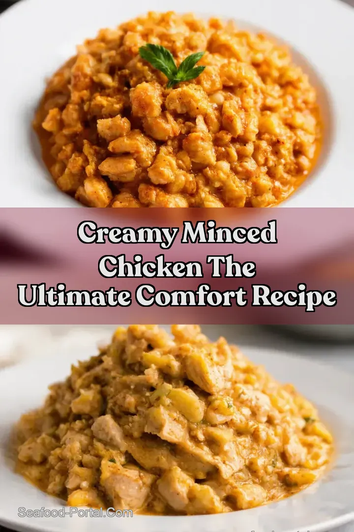 Creamy Minced Chicken The Ultimate Comfort Recipe