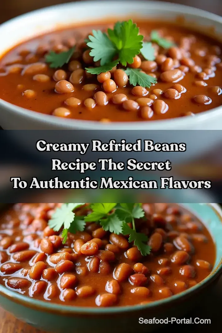 Creamy Refried Beans Recipe The Secret to Authentic Mexican Flavors