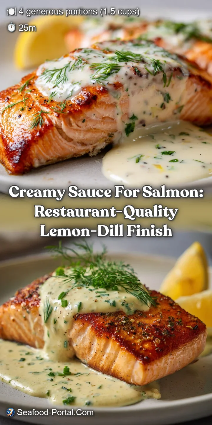 Creamy Sauce for Salmon: Restaurant-Quality Lemon-Dill Finish