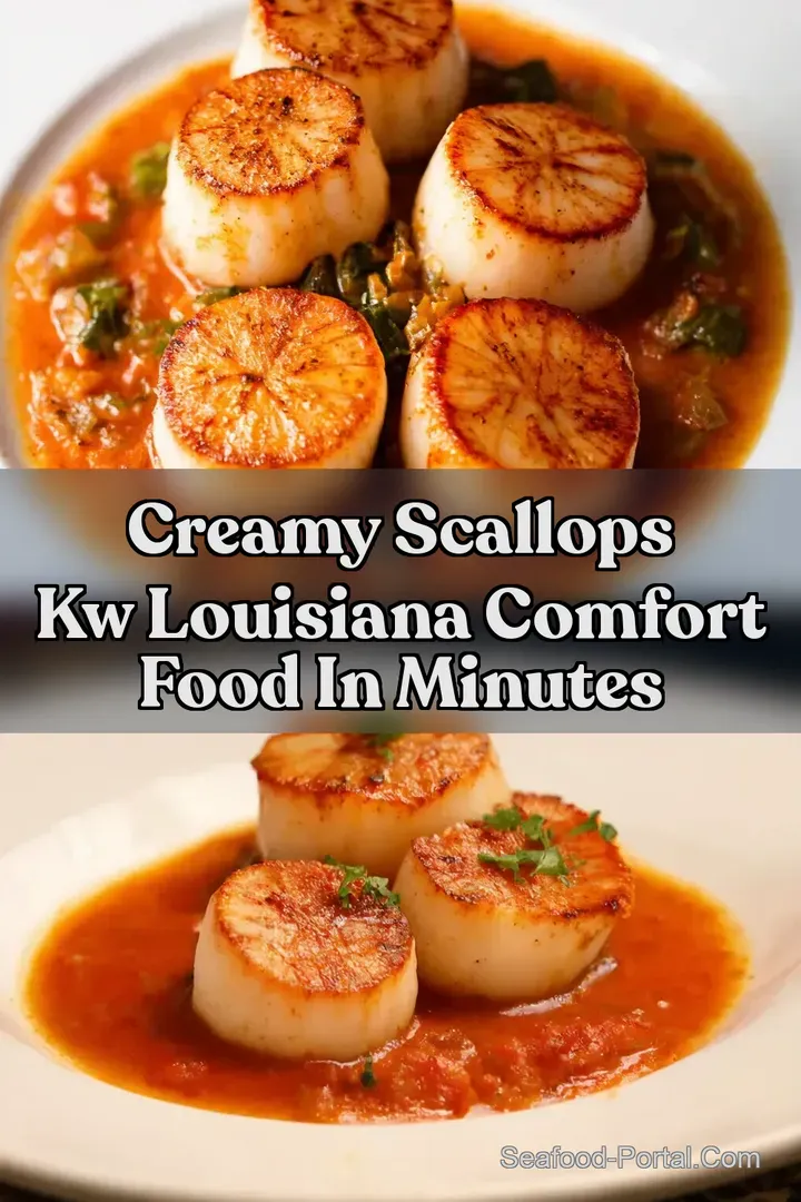 Creamy Scallops kw Louisiana Comfort Food in Minutes
