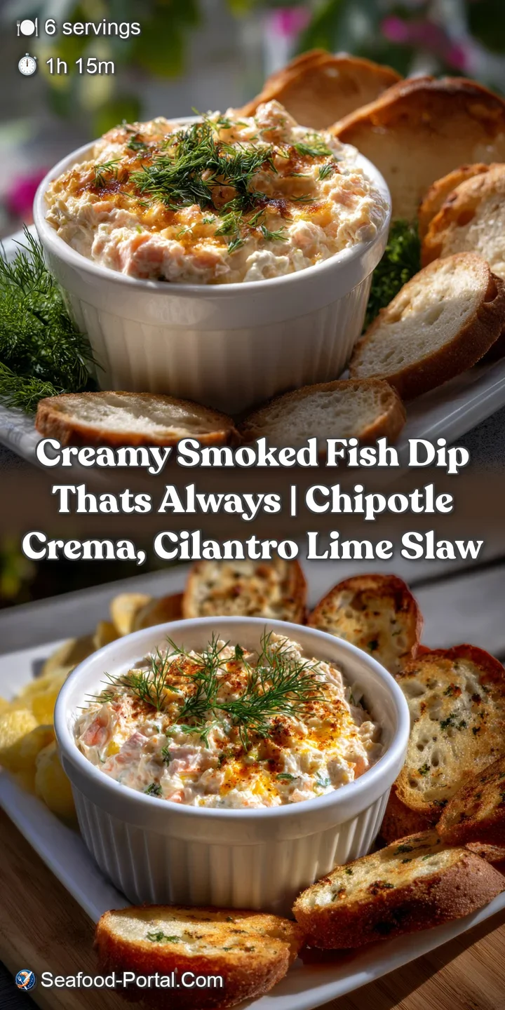 Creamy Smoked Fish Dip Thats Always | Chipotle Crema Cilantro Lime Slaw