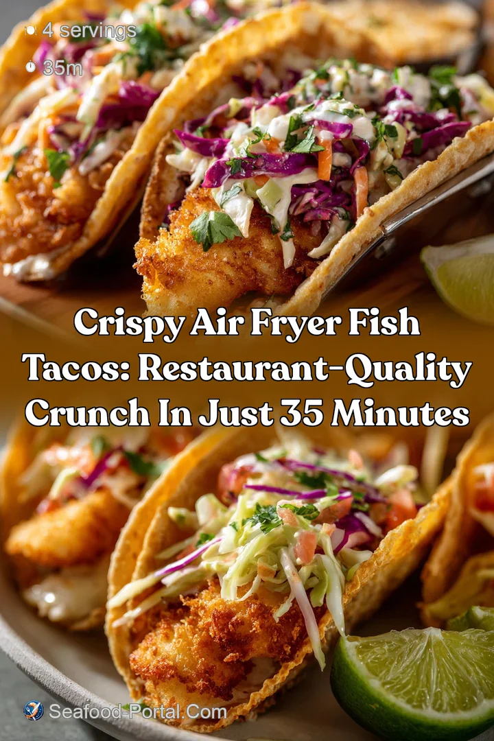 Crispy Air Fryer Fish Tacos: Restaurant-Quality Crunch in Just 35 Minutes
