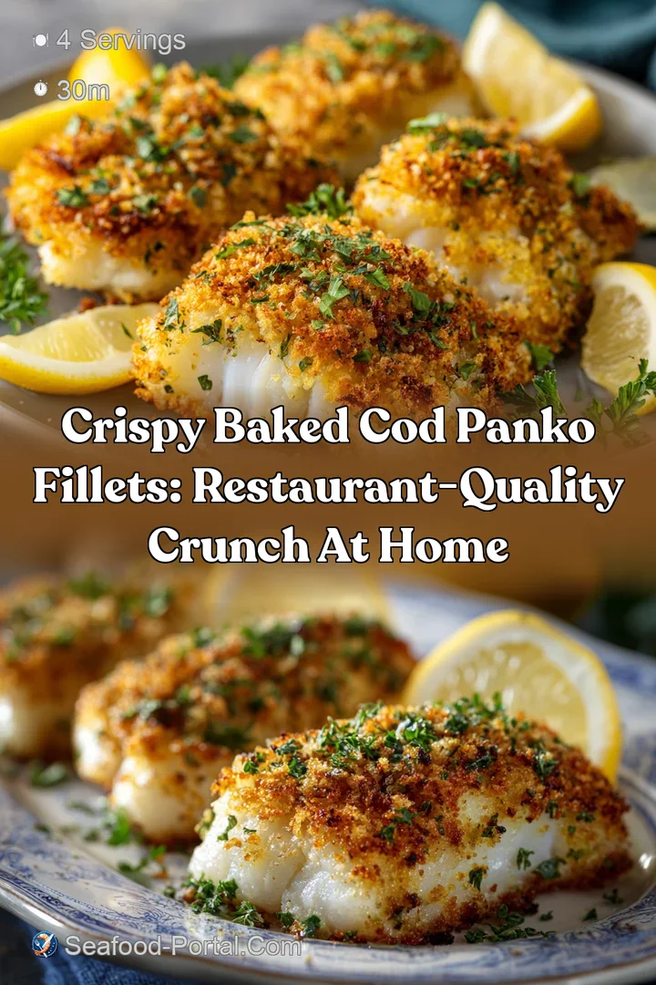 Crispy Baked Cod Panko Fillets: Restaurant-Quality Crunch at Home