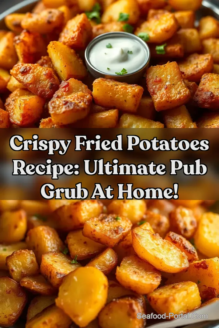 Crispy Fried Potatoes Recipe: Ultimate Pub Grub at Home! : PIN FOR LATER Crispy Fried Potatoes Recipe: Ultimate Pub Grub at Home!
