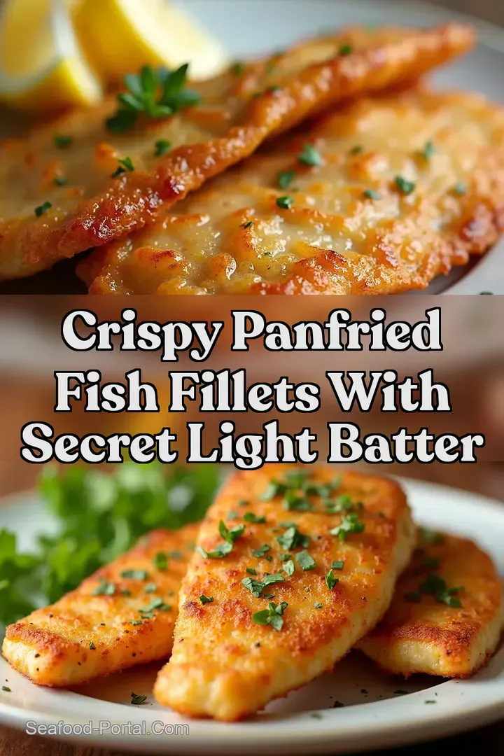 Crispy Panfried fish fillets with Secret Light Batter